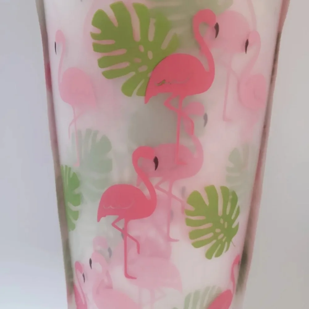 8pc Panama Jack Pink Flamingo 32 oz Tumblers Outdoor Ice Tea Drinkware New